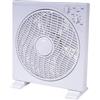 Nataluna Ventilatore da Tavolo Quadro 30cm 45W BI, Come da Foto