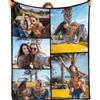 Bemaystar Coperta Personalizzata con Foto - Regali Personalizzati, Coperta Personalizzata, Plaid Personalizzato con Foto, Regali per Donna, Uomo Coppia, Papà Mamma Figli Amici, Festa del Papà -5 Foto