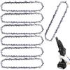 Leikurvo 7 catene per motosega da 6 pollici, 37 TG, mini catena di ricambio, mini motoseghe a batteria, compatibili con tutte le catene per sega da 6 pollici, per albero da giardino, agricoltura, taglio alberi