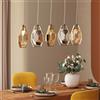 KARE Design Diamond Fever Dining lampada a sospensione, G9 5 luci, 55395, Diamond Fever Dining; Diamond Fever [Lampade per Interni > Lampade a Sospensione]