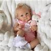 kgniess me Bambole reborn Femmina - 18 pollici con dettagli realistici del viso e sembra un vero bambino Bambola Originali Reborn Ragazza con gli occhi aperti