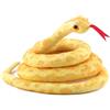 ANBOOR 160 cm, giocattolo di serpente animale, realistico, in peluche a forma di serpente lungo riempito, giocattolo a serpente realistico per bambini come feste, oggetti di scena (giallo)
