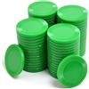 Smartdealspro Mini contatori da poker in plastica opaca, 32 mm, con scatola portaoggetti (girasole, 64 pezzi, verde scuro)