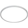 BRILONER - Plafoniera LED a luce indiretta, piatta, protezione IP44 contro gli spruzzi d'acqua, plafoniera LED, pannello LED, lampada per bagno, 29x4 cm (DxH), cromo opaco