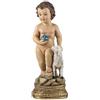 DRW Figura del Bambino Gesù con Pecora simboleggia la purezza, l'innocenza e la Cura del Buon Pastore per il suo gregge di 30 cm