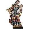 DRW Statuina San Jose con bambino in resina dipinta a mano stile movimento 30 cm