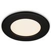 Briloner - Faretto da incasso LED, lampada da incasso LED, lampada da soffitto 6 Watt, 650 Lumen, 3.000 Kelvin, IP44, nero opaco, 115x30mm (DxH)