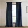HPD Half Price Drapes Heritage - Tende in Velluto Felpato, Lunghe 248 cm, oscuranti, per Camera da Letto e Soggiorno, 127 x 238 cm (Larghezza x Lunghezza), 1 Pannello, Blu eterno