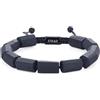 COAI Bracciale Uomo Pietre Grezze Pietre Nere, Bracciale Tormalina Nera Pietra Naturale da Uomo