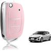 TOOMUME Cover Chiave TPU, Custodia Chiave Dimensione Piccola Adatto per Hyundai i10 i20 i30 i20n ix20 ix35 Santa Fe Tucson Elantra Accent, Copri Chiavi Guscio Chiave Auto Telecomando - Flip S Key