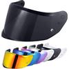 VCOROS Visiera Casco per FF808 Stream II,Visiera del casco Lente Antigraffio Flip up Lente,Protezione per Il Vento del Motociclo,Casco Parabrezza Moto Visiera a Lente Integrale (Nero)