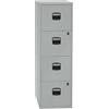 Bisley Home Armadio sospeso PFA, 4 cassetti HR, 355 Argento, 40 x 41.3 x 132.1 cm