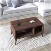 Dmora Tavolino da caffè con Due Scomparti, cm 90 x 55 x 40, Colore Noce
