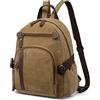 FANDARE Tela Zaino Zaino Porta PC Uomo Borsa Zainetto Donna Zaino Scuola Zainetto Zainetti Cartella Borsa da scuola Università All'aperto Viaggio porta PC 12.9 Pollici Zaino Marrone