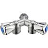 NOYON ET THIEBAULT Rubinetto per lavatrice doppio Y maschio M1/2' (15x21) uscita maschio M3/4' (20x27) NOCE & THIEBAULT - 875-1520NUC1
