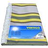 Tex family TENDA SOLE VERTIGO da esterno GIARDINO balcone RIGHINO GIALLO e MARRONE impermeabile e idrorepellente - Cm. 150 x 250