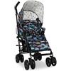 Cosatto Supa 3 Passeggino con coprigambe - Passeggino leggero dalla nascita fino a 25 kg - Facile, compatto, pieghevole a ombrello, grande cestino per la spesa, sacco per la spesa con maniglia per il