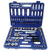 GrecoShop CHIAVI A BUSSOLA CRICCHETTO KIT SET ASSORTIMENTO DI CHIAVI 108 PZ PEZZI CHROME VANADIUM CROMO VANADIO PROFESSIONALE IN VALIGETTA ABS