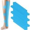 Gosknor 10pz Nastro Kinesiologico Pretagliato per Tendine d'Achille, Nastro Sportivo Traspirante Senza Lattice Strisce Elastiche Sport Cerotto Kinesiologico per Achille e Supporto Muscolare