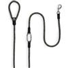 ハイファイブドッグス High5Dogs, Guinzaglio ergonomico per Cani, 250 cm, Design Moderno ed Elegante, Resistente e Durevole, Facile da Pulire, Colore Nero, 7 mm, Modello Leisure Clic