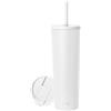 Simple Modern Tazza Termica da Viaggio con Cannuccia e Coperchio | Bicchiere Termico in Acciaio inossidabile Isolato | Regali per Donne | Classic | 830ml | Winter White