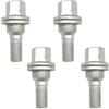 MINJKL Bulloni Antifurto Compatibile con Peugeot per 208 2012 2013 2014 2015 2016 2017 2018 4X Dadi delle Ruote Bulloni Vite M12x1.25 Viti Ruota Acciaio Lug Bulloni Dado Ruota