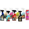 Ma-Fra Set MAFRA trattamento tessuti 3in1-plastiche 3in1-glass cleaner-last touch-pulitore cerchi gomme, trattamento pelle 3in1, fallout, fast cleaner più confezione 7 panni in microfibra 30x35 cm