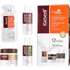 Karseell Cheratina Lisciante per Capelli Kit, 12 Settimane di Stiratura Professionale per Uso Domestico, per Tutti I Tipi Di Capelli, Formula Vegana