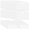 GHLAECM 62 Pezzi Portaetichette Autoadesivo, Porta Etichette Adesive 3,2X7,5cm e 10X6cm, Trasparenti per Schede Autoadesive, Apertura Superiore, per Supermercati, Scaffali, Armadietti,Uffici