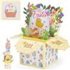 Bighan Biglietti Auguri 3D Divertente Pop Up Biglietti Auguri Regalo per Pasqua, Color 1