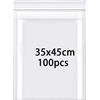 Rshuhx 100 pcs Sacchetti Plastica 35 X 45cm Richiudibili Addensare 160μm Piccoli Chiusura asacchetti Trasparente Chiusura con Cerniera a Pressione Adatto per la Classificazione di Piccoli articoli