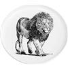 Maxwell & Williams DX0531 - Piatto African Lion, in bianco e nero, diametro 20 cm, in ceramica, motivo: animali, confezione regalo