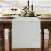 BonBotimen Runner da Tavola in Lino Grigio Chiaro Rustico per Decorazione da Tavolo da Caffè Moderno per Festività, Natale, Matrimonio, Festa e Sala da Pranzo, 30 x 140 cm