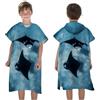Proumhang Poncho da Surf/Bagno/Piscina/Spiaggia per Bambini,Asciugamano con Cappuccio in Microfibra,Accappatoio da Spiaggia,Asciugamani Poncho con Cappuccio per Ragazzi e Ragazze Stile 10 75x60cm