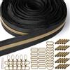 Sonekin 9 m Cerniere Lampo a Metro, Accessori Inclusi (Bronzo)