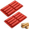 YXHZVON Stampi Rettangolari Silicone, 2 Pezzi Stampi in Silicone per Dolci 8 Cavità, Stampi per Barrette Cereali per Cubetti di Ghiaccio, Biscotti, Tortini, Cioccolato