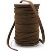 DOJA Barcelona | Rotolo Cordino in Poliestere | Cordino da 100 m | Cordoncino Thai Marrone | Diametro 9mm | Corda forte | Cordino per Borse Uncinetto, Lacci Scarpe Sportive, Fili Uncinetto