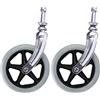 BAHELS Ruote Anteriori per Sedie a Rotelle da 6 Pollici Parti di Ricambio Pneumatici Solidi Non Gonfiabile Accessori per Carrozzina Disabili Elettrica (Color : Gray, Size : 150mm/6in)