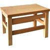 MA MAISON Sgabello in Legno Naturale 35x22xh25 cm -Seduta, Poggiapiedi, Massiccio, Sedia, Panca- Multifunzione Per Bambini, Campeggio, Giardino e Soggiorno
