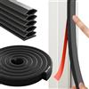 Swsdee Guarnizione per Porta Finestra Adesiva,Striscia di Tenuta in Gomma,Può Sigillare Spazi Vuoti da 1 A 15 Mm,Anti Freddo e Collisione per Finestre,Telai di Porte,Porte e Finestre(Nero-6 Metri/Rotolo)
