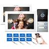 TMEZON Videocitofono WiFi Bifamiliare, 2 fili video citofono 1080P 7'' IP monitor touchscreen, Video doorbell Esterno Cablata Telecamera visione notturna,APP/Carta RFID Unlock,connessione wifi Tuya