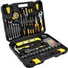 QWORK® Cassetta Attrezzi Completa, Valigetta Attrezzi 140 Pezzi, Cassetta Attrezzi con Cacciavite e Chiave Inglese, per Edilizia e Casa