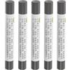 QUARKZMAN Crayon per Riparazione Mobili, 5pz - Stucco per Cera per Legno, Ritocco Pennarelli per Mobili - per Coprire Graffi Fori Tavoli Scrivanie Pavimenti Legno, Cemento Grigio