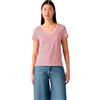 Levi's The Perfect V-Neck, T-Shirt Donna, Indigo Stripe Navy Blazer Cotton, XS