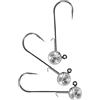 Home Glow Testina piombata rotonda, set di ami jig head per luccio, lucioperca, persico, 5 cm 20 g, 3 pezzi, ami da pesca fatti a mano