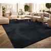 TT Home Tappeto Salotto Pelo Corto Monocolore Design Moderno Lavabile, Colore: Blu Navy, Dimensione:300x400 cm