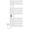 EMKE Scaldasalviette Elettrico, 1000x500mm, 320W, Bianco, Lato Sinistro, Riscaldamento Elettrico, Schermo Tattile, Scaldasalviette Elettrico con Controllo Wi-Fi, Funzione Timer