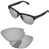 PapaViva Ricambio per lenti Oakley Frogskin Lite OO9374, Argento cromato - Polarizzato, Taglia unica