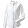 Russell Collection Russell - Camicia Maniche Lunghe - Donna (4XL) (Bianco)