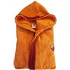 Generico Accappatoio da bambino in spugna di cotone compatibile con Roma arancio (IT, Età, 5 anni, Regular, Arancione)
